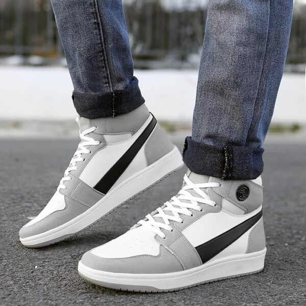 Bacca Bucci Balancer Men's Fashion Sneakers Lace-Up Trainers Basketball Style Walking Shoes - Image 4